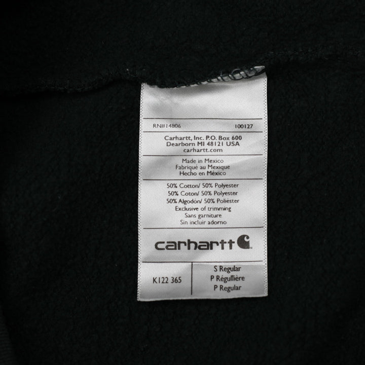 Mens Carhartt K 122 365 Original Fit Full Zip Cotton Blend Hoodie Green Size S