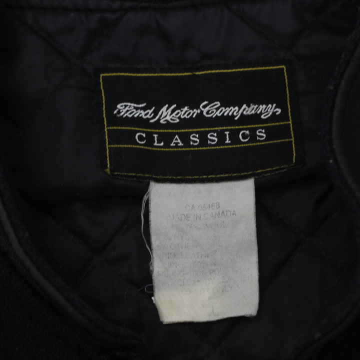 Vintage Harley-Davidson Ford F150 Collaboration Snap Button Wool Jacket | Migration_Jackets - Back View | Fashion Rerun