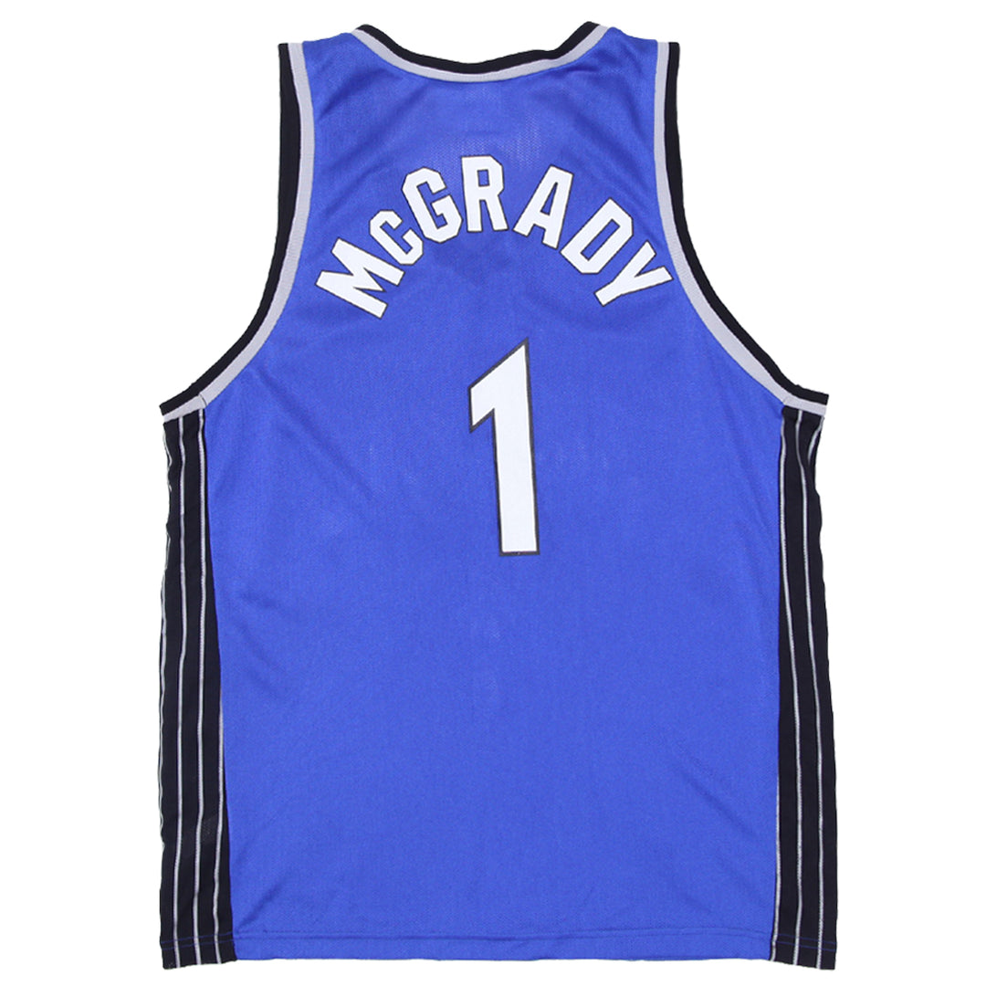 Vintage Champion NBA Orlando Magic McGrady # 1 Basketball Jersey | Migration_Jersey FBFIRST20 UAENAT40 - Side | Fashion Rerun