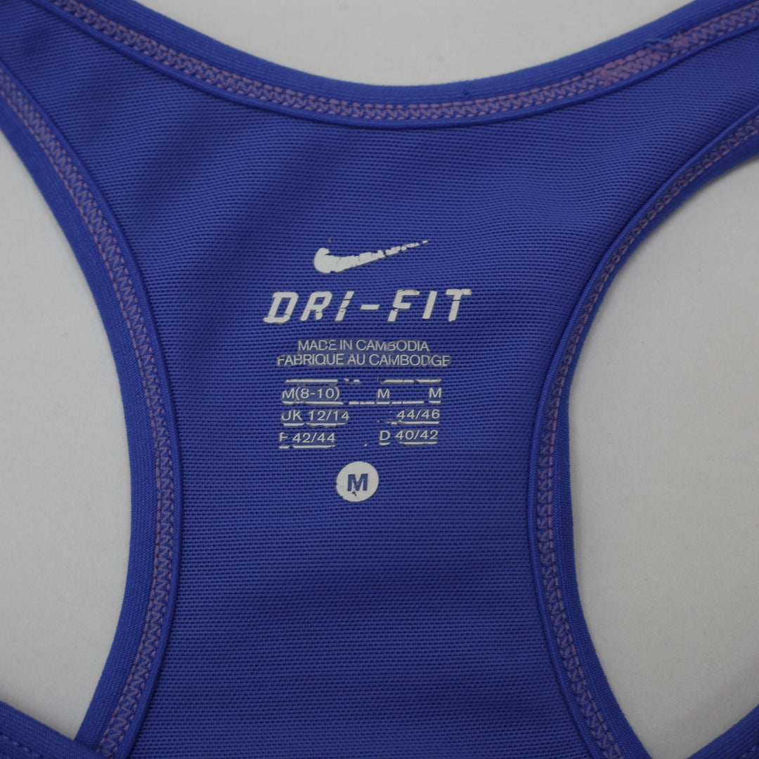 Ladies Nike Dri-FIT Built-in Bra Racerback Tank Top Size M