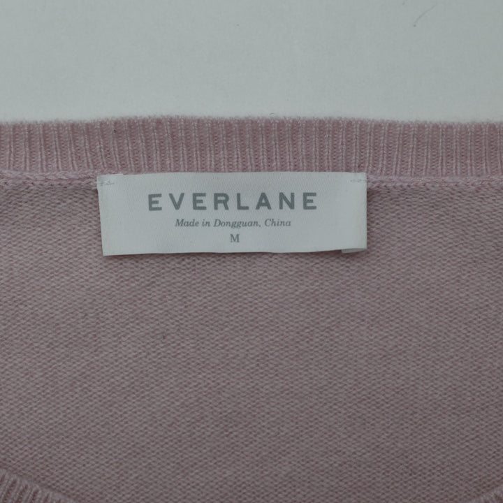 Ladies Everlane 100% Cashmere Classic Crew Neck Pullover Sweater Size M