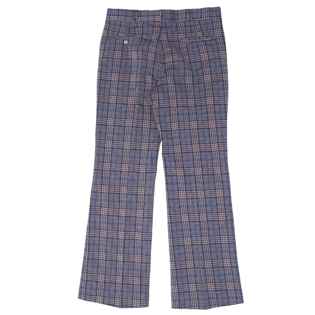 Vintage Plaid Woolen Flare Pants - Fashion Rerun Vintage Migration_Pants