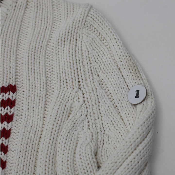 Vintage Ladies Polo Ralph Lauren U.S. Flag Cotton Knit Sweater Small