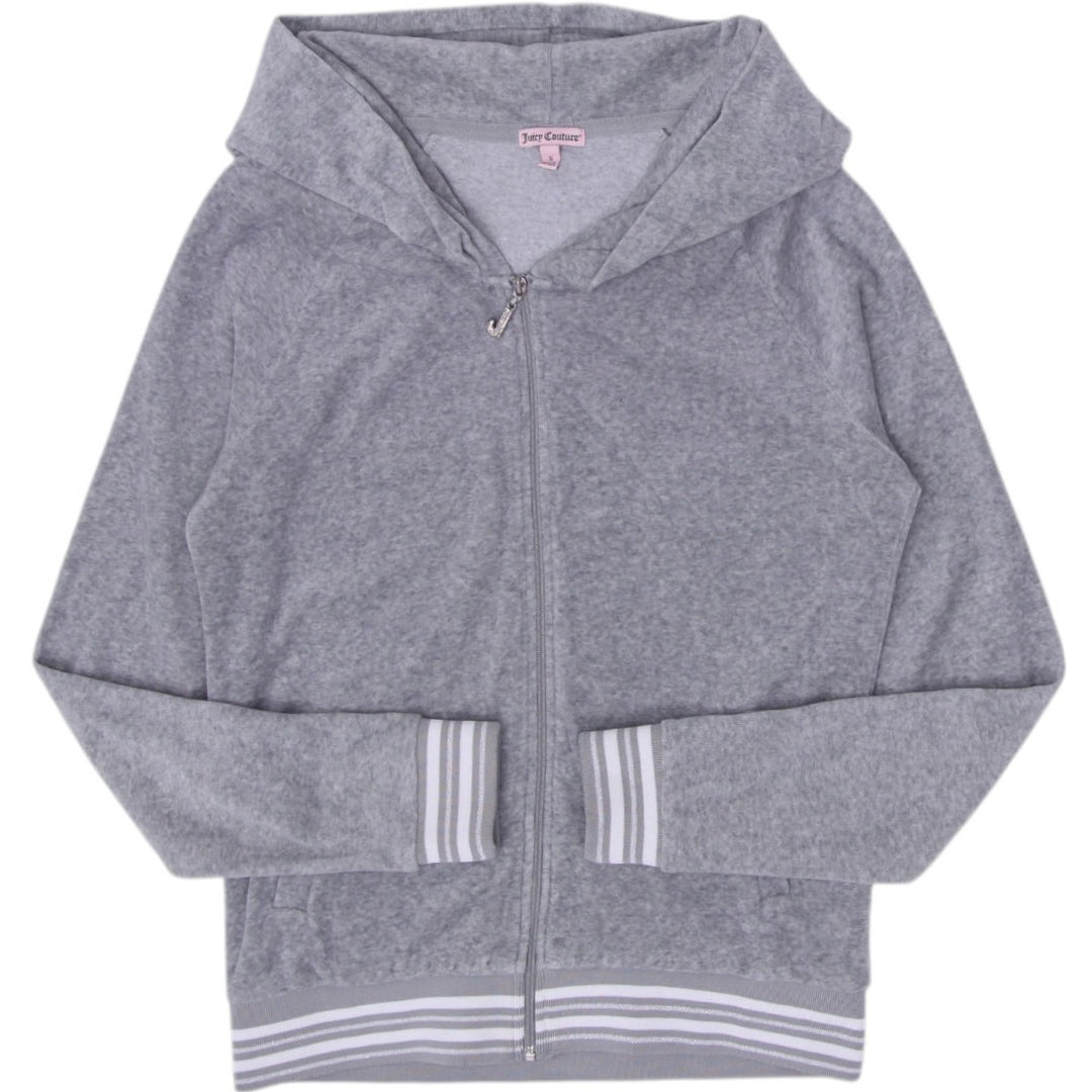 Y2K Ladies Juicy Couture Cotton Casual Full Zip Hoodie Size S