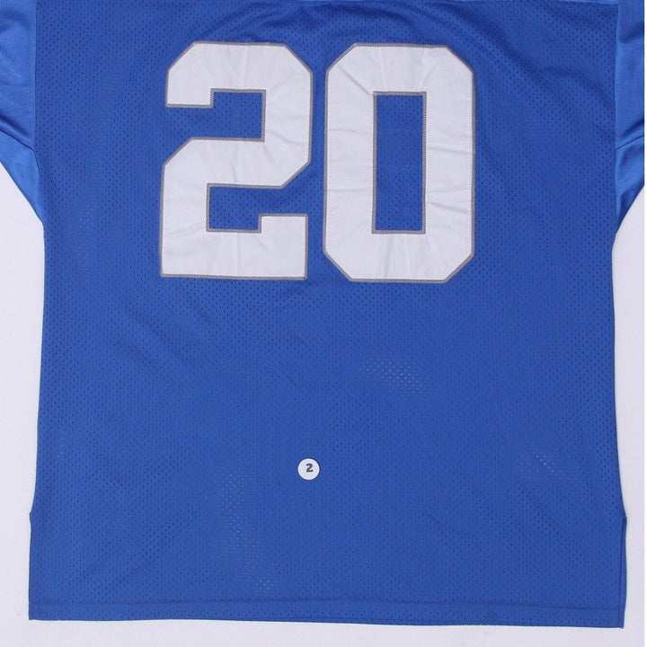 Vintage Mens Mitchell & Ness Sanders #22 Mesh Blue Football Jersey