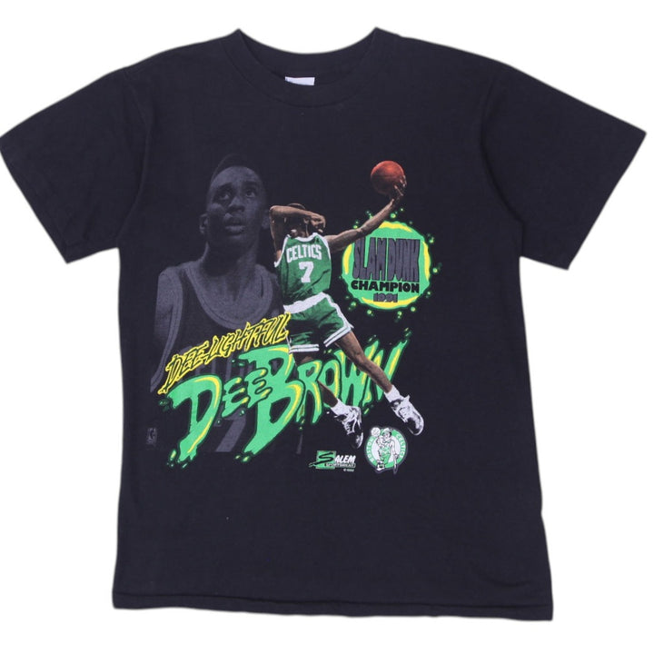 Vintage 1991 Dee Brown Boston Celtics Dunk Contest Salem NBA T Shirt Size M | Migration_T-Shirts | Fashion Rerun