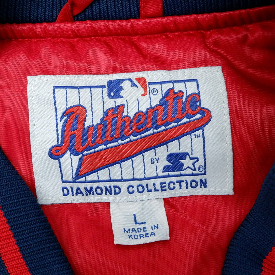 Vintage 1990's Cleveland Indians Guardians Red Starter Jacket Satin