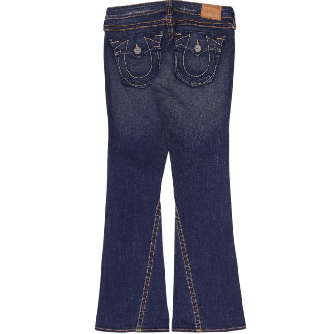 Mens True Religion Joey Big Distressed Stitching Denim Jeans Size 30
