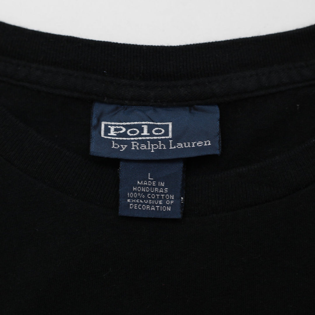 Mens Polo Ralph Lauren Classic Fit Black Cotton T-Shirt Size L