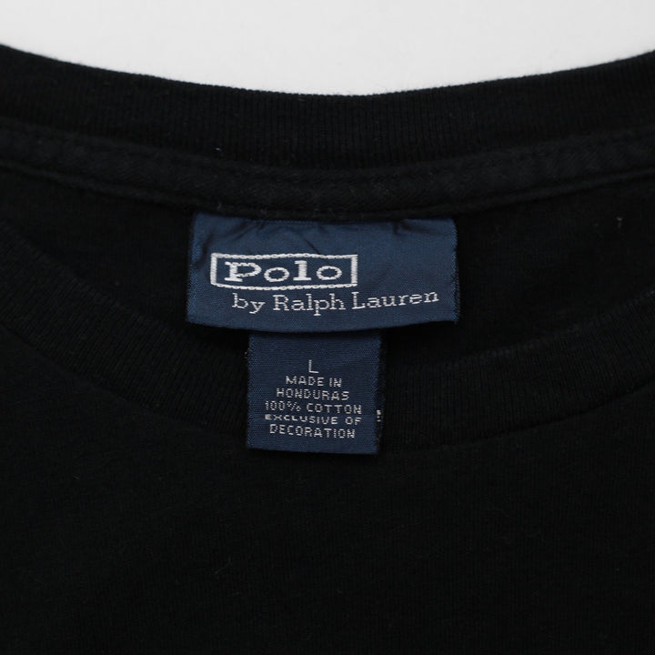 Mens Polo Ralph Lauren Classic Fit Black Cotton T-Shirt Size L