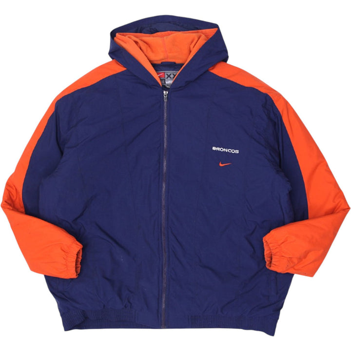 Vintage Mens Nike Broncos Jacket Navy Orange Full Zip NFL Sports | Migration_Jackets UAENAT20 | Fashion Rerun