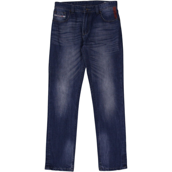 Y2K Diesel Mens Jeans Blue Denim Straight Fit Distressed