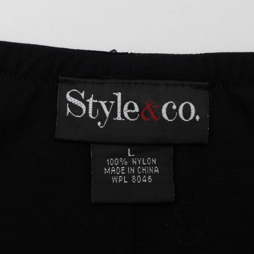 Y2K Ladies Style & Co Layered Mesh Midi Skirt Size L