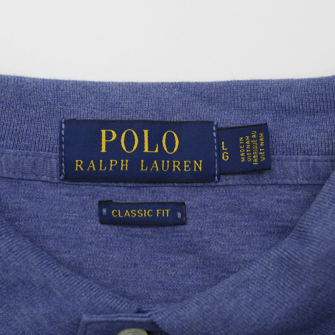 Polo Ralph Lauren Classic Fit Blue Polo Shirt Size L | Migration_T-Shirts - Back View | Fashion Rerun