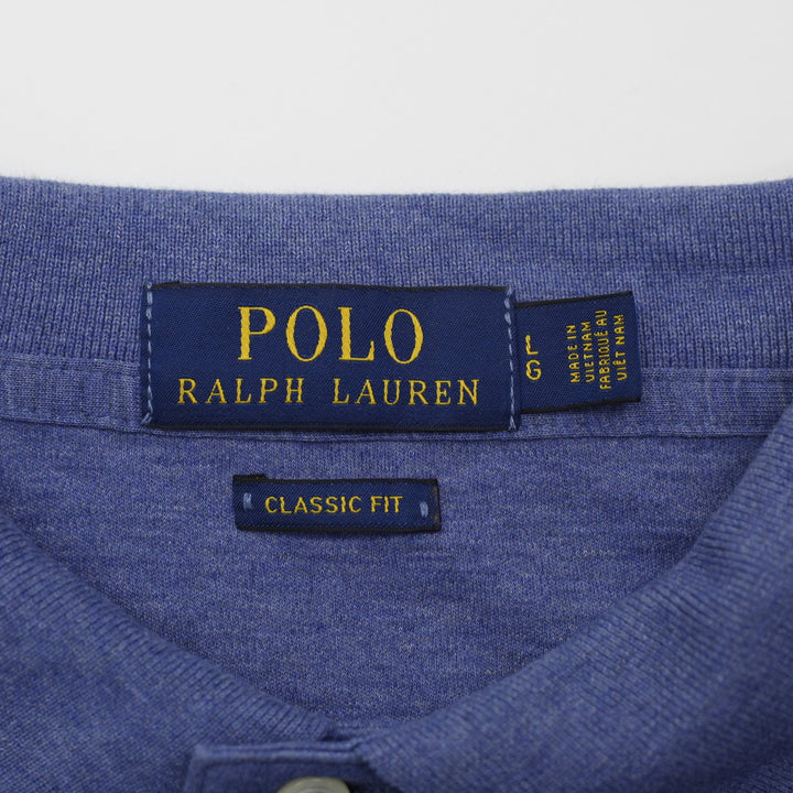 Polo Ralph Lauren Classic Fit Blue Polo Shirt Size L | Migration_T-Shirts - Back View | Fashion Rerun