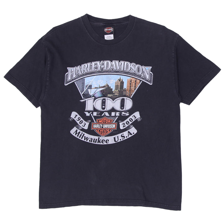 Vintage 2003 Harley Davidson Milwaukee 100th Anniversary T-Shirt