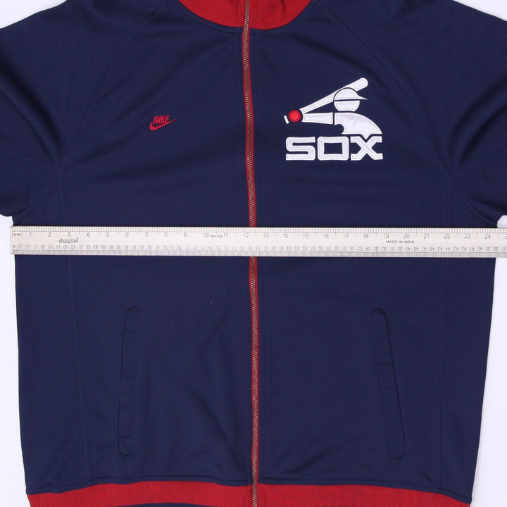 Mens Nike Cooperstown Chicago White Sox Retro Hitman Track Jacket Navy Size XL