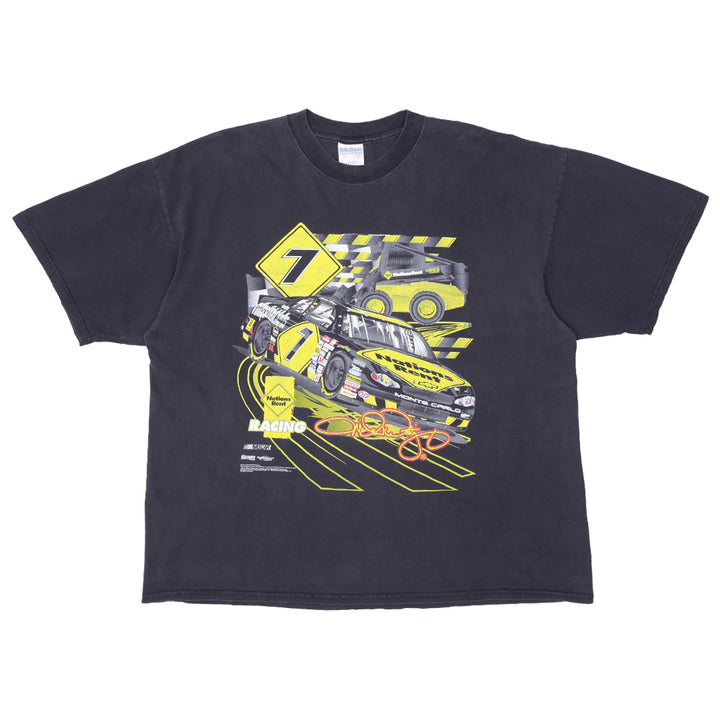 2000 Vintage Michael Waltrip #7 Nations Rent Nascar Racing T-Shirt Gildan XXL - Fashion Rerun Vintage Migration_T-Shirt