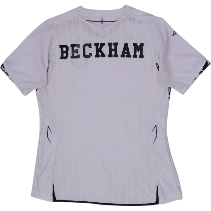 Ladies England Umbro 2007 2009 Home Football Shirt Beckham 7 XL US 14 EUR 42