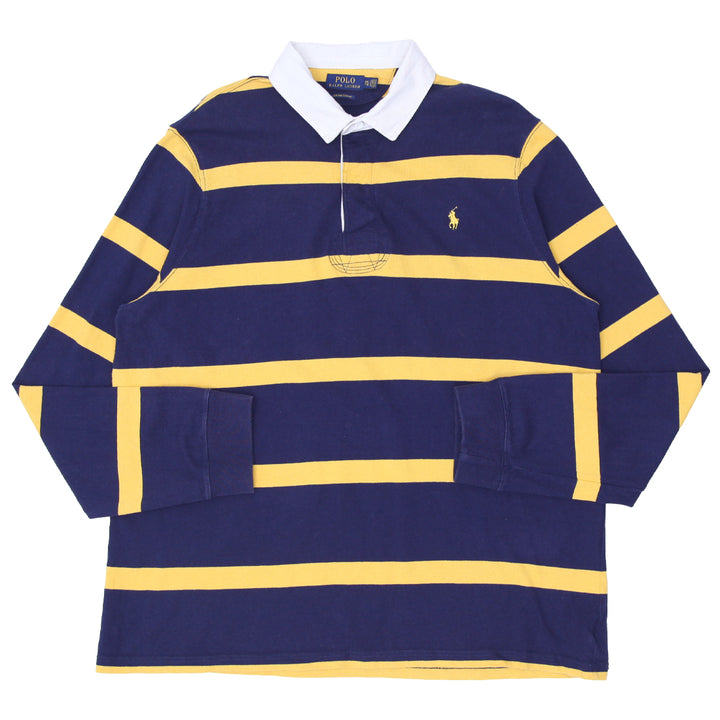 Mens Polo Ralph Lauren Custom Slim Fit Striped Rugby Shirt - Fashion Rerun Vintage Migration_T-Shirt