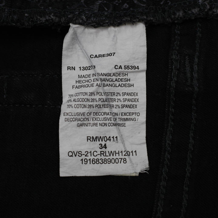 Mens Rock & Republic Asher Black Denim Stretch Jean Jorts Men’s Size 34