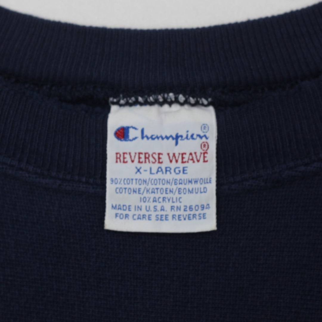 Vintage Champion Reverse Weave Chicago Bears Sweatshirt Navy Size XL, 1990's Distressed - Fashion Rerun Vintage Migration_Sweaters