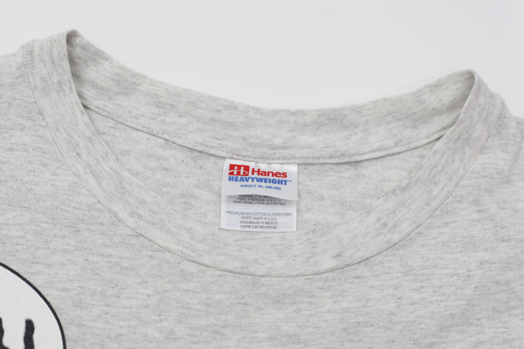 1995 Vintage Homer Simpsons T-Shirt Single Stitch Gray Hanes XL