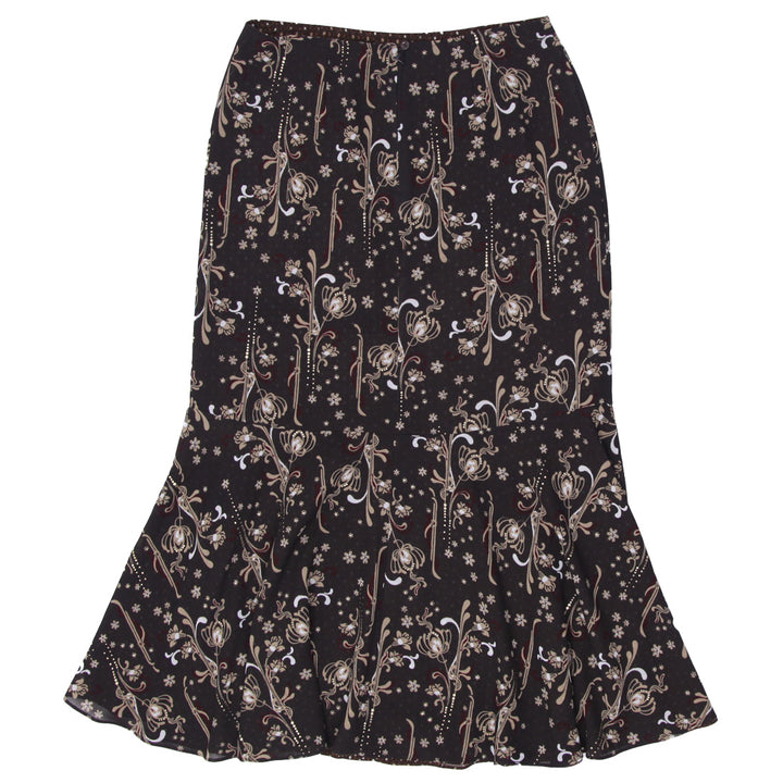 Y2K Ladies Printed Reversible Long Skirt