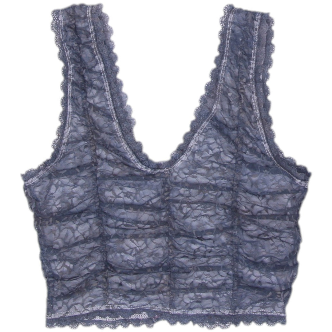 Y2K Ladies Lace Bralette V-Neck Top Size S