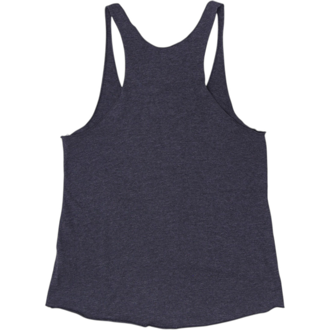 Ladies Stussy Racerback Tank Top Charcoal Sleeveless T-Shirt Size S
