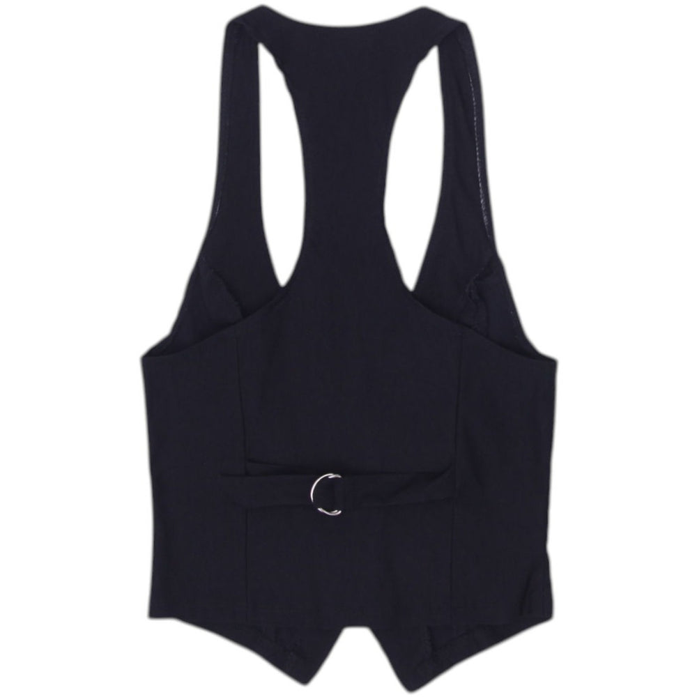Y2K Belted Sleeveless Vest Size S | Migration_Y2K Tops - Side View | Fashion Rerun