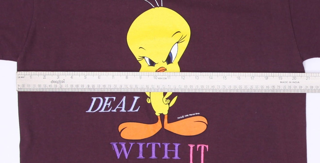 Vintage 1998 Tultex Tweety Warner Bros T-Shirt Size L