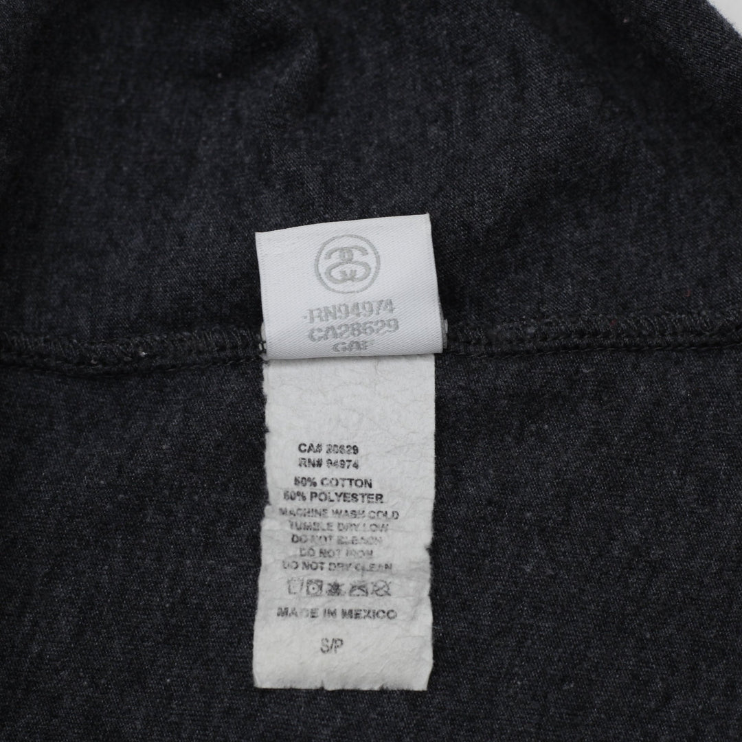 Ladies Stussy Racerback Tank Top Charcoal Sleeveless T-Shirt Size S