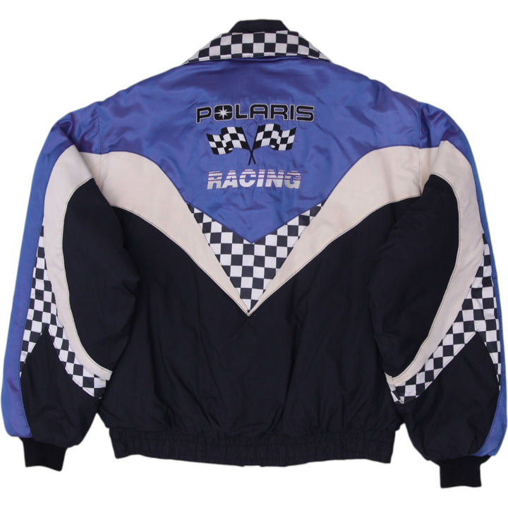 Vintage Polaris Jacket 90s Snowmobile Racing Bomber Insulated Made In USA XL | Migration_Jackets - Side View | Fashion Rerun
