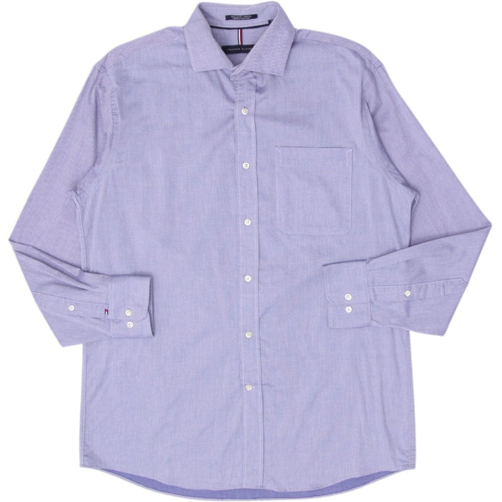 Mens Tommy Hilfiger Shirt Light Blue Wrinkle Resistant Casual