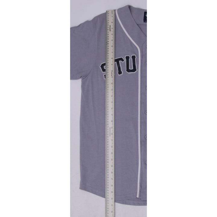 Mens Stussy Baseball Gray Short Sleeve Button Jersey L | Migration_Jerseys SW COLLECTION - View 9 | Fashion Rerun