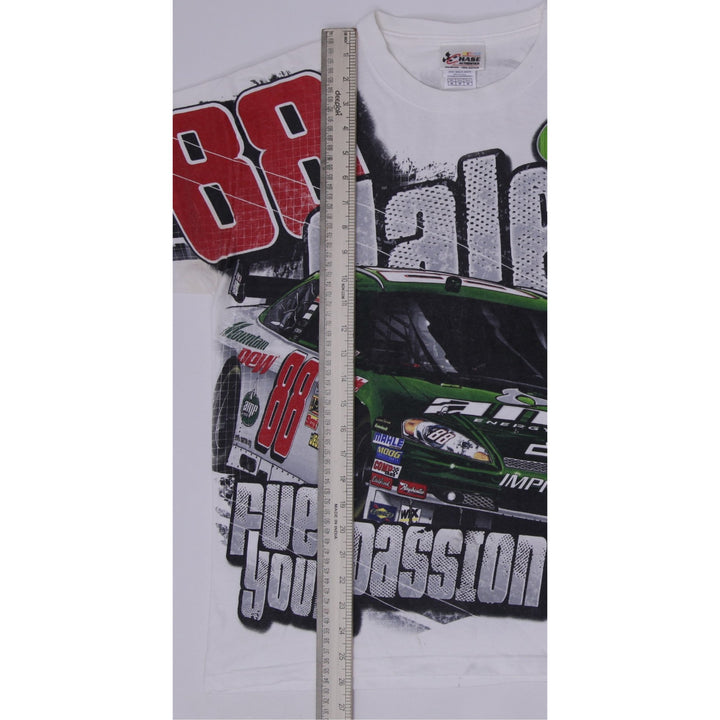 Vintage Dale Earnhardt Jr #88 AMP Energy NASCAR All Over Print Graphic T-Shirt M