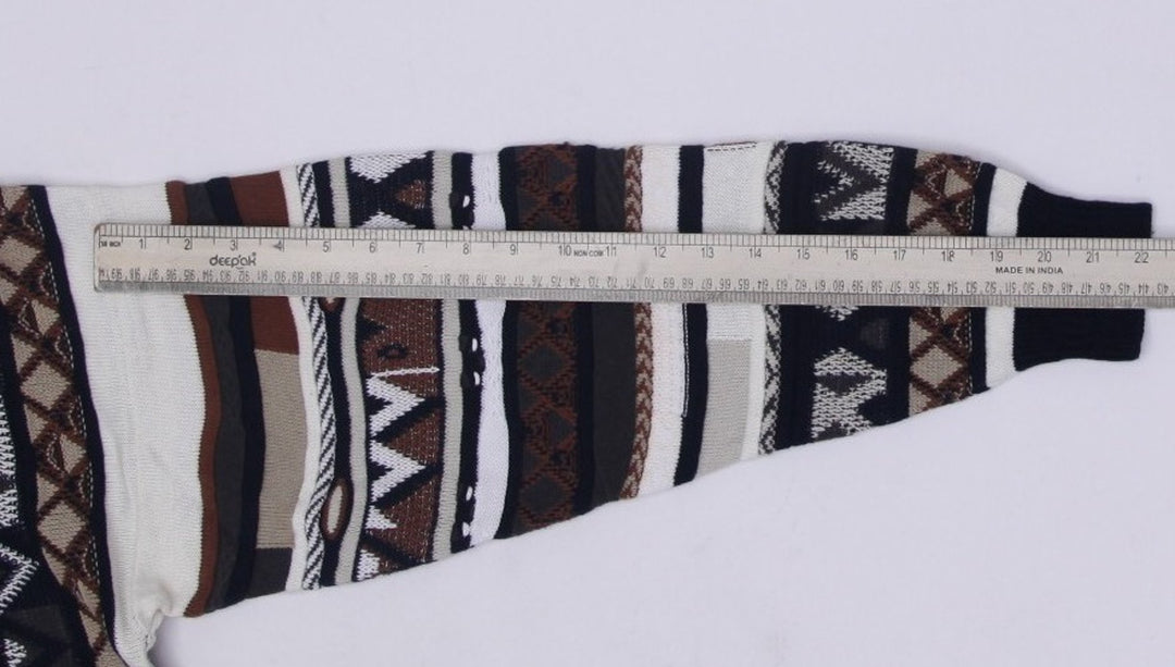 Vintage Tosani Coogi Style V-Neck Sweater