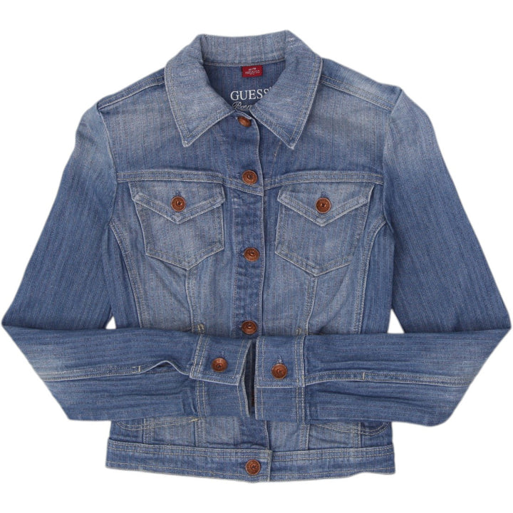 Y2K Ladies Guess Premium Denim Jacket Made in USA Size XS