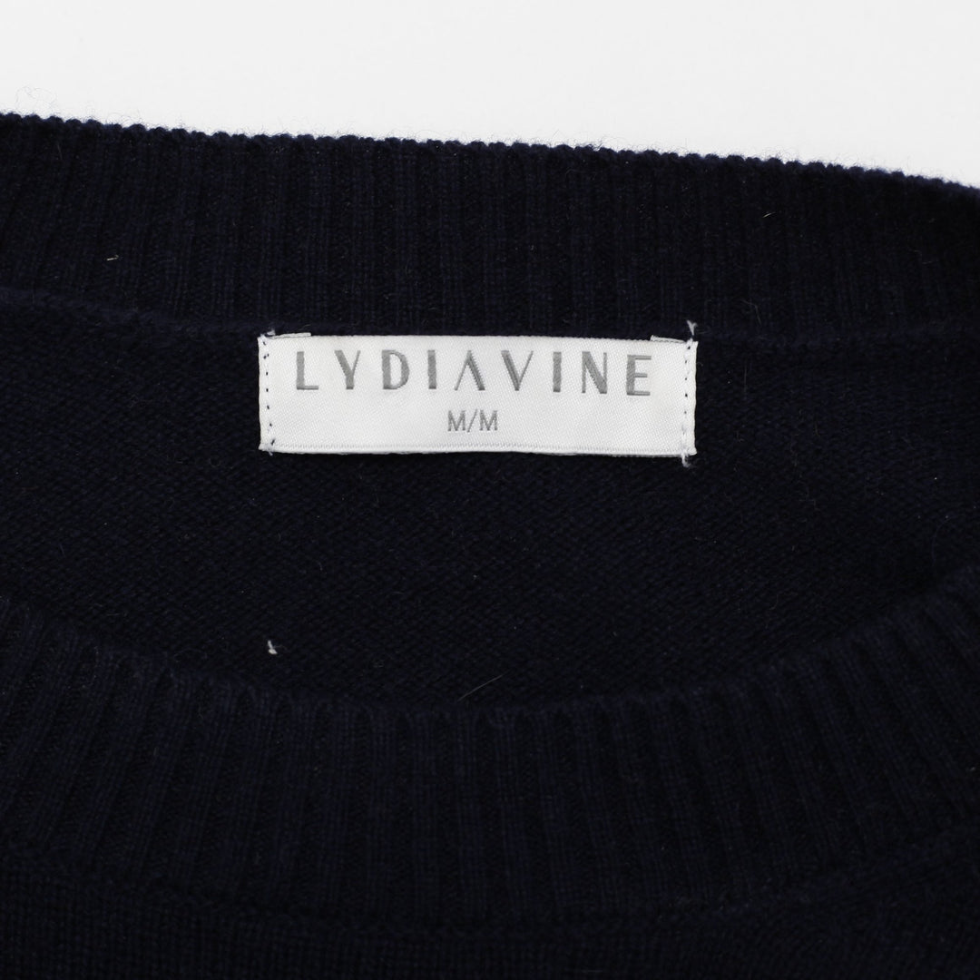 Ladies Lydiavine Long Sleeve Crewneck Knit Sweater Size M