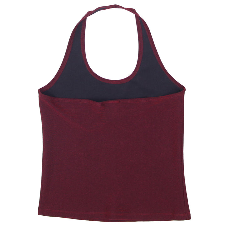 Y2K Halter Neck Stretch Red Top - Fashion Rerun Vintage Migration_Tops