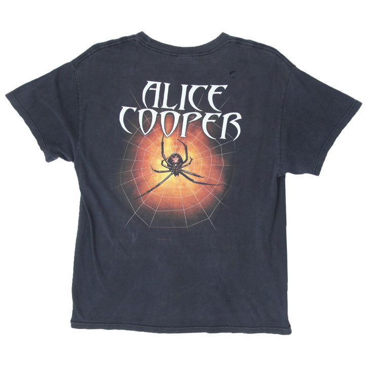 Vintage Alice Cooper Spider Web T-Shirt Tennessee River Black L