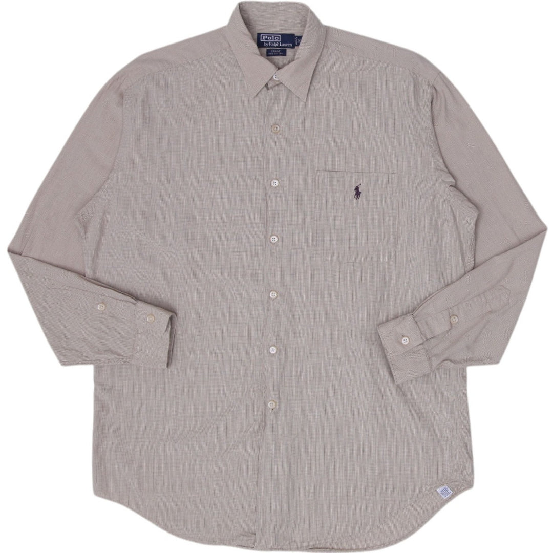 Mens Polo Ralph Lauren Crane Cotton Long Sleeve Shirt Size M