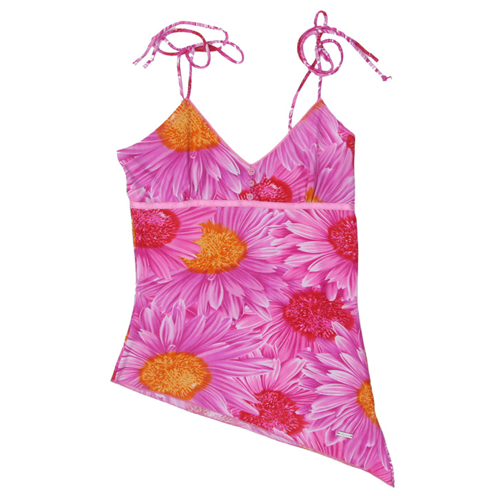 Y2K Strappy Floral Top - Fashion Rerun Vintage Migration_Tops