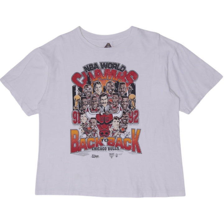 Vintage 1992 Chicago Bulls 'Back to Back NBA World Champs' T-Shirt Made In USA L | Migration_T-Shirts | Fashion Rerun