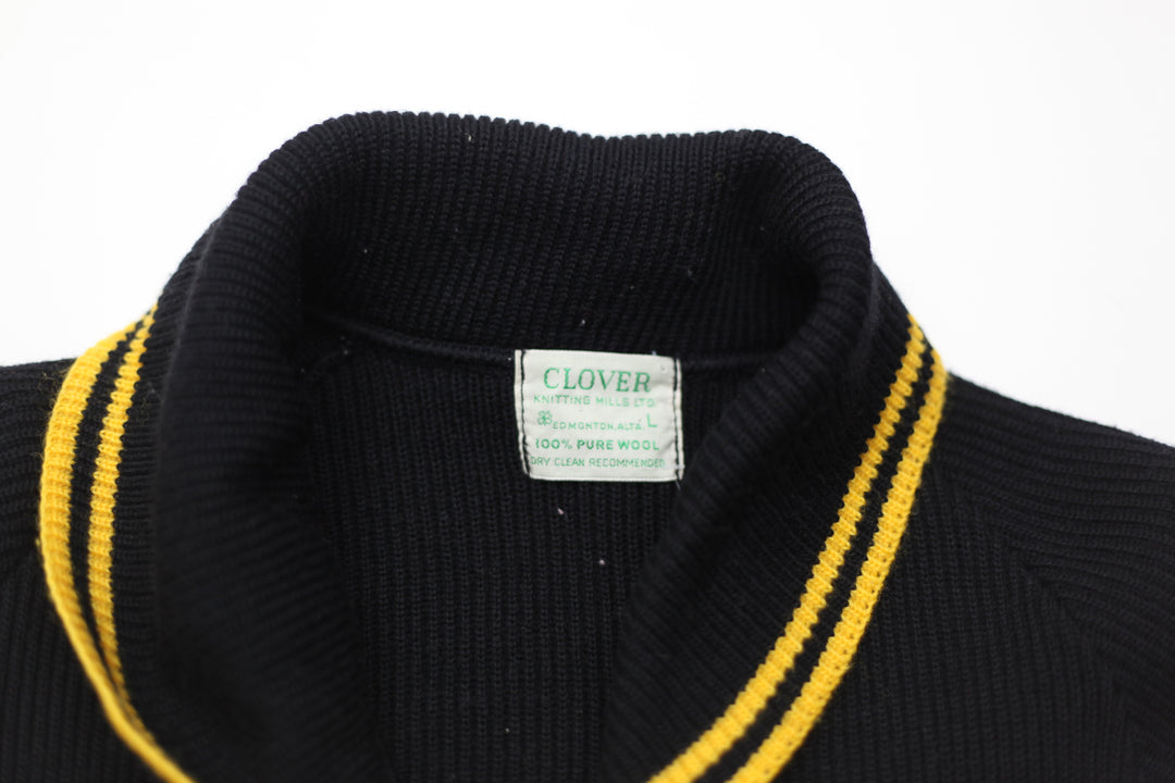 Vintage Clover Knitting Mills Pure Wool Knitted Cardigan Ladies