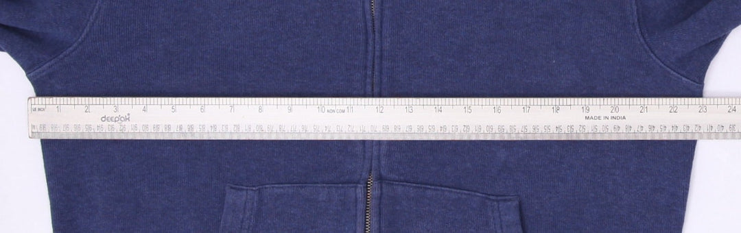 Vintage Mens Polo Ralph Lauren Navy Full Zip Embroidered Hoodie Size M | Migration_Hoodies - View 7 | Fashion Rerun