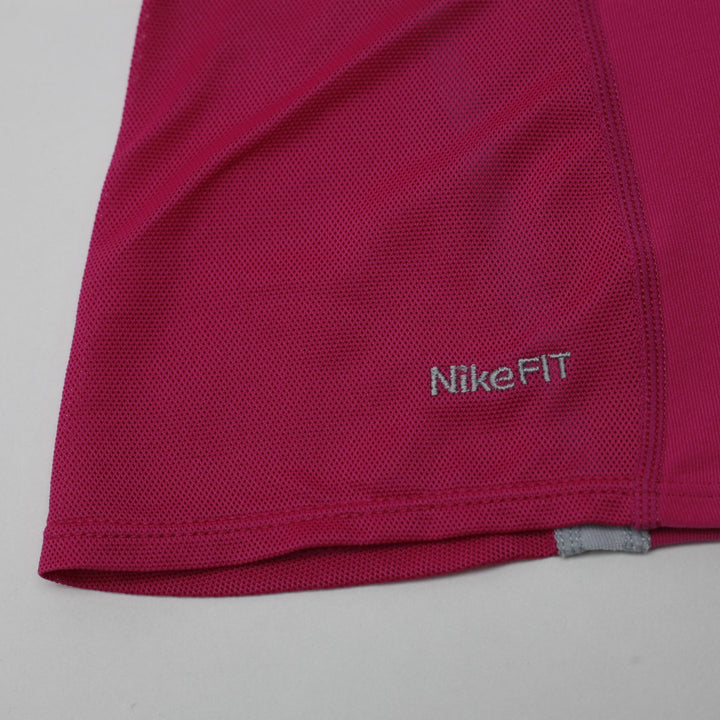 Ladies Nike FIT DRY Racerback Tank Top Built-In Bra Hot Pink Size XS