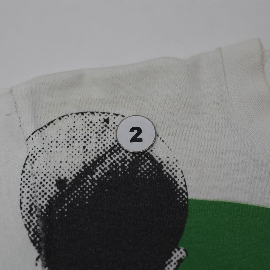 Vintage 1990s Fruit of the Loom Boston Celtics Larry Bird AOP T-Shirt USA Made M