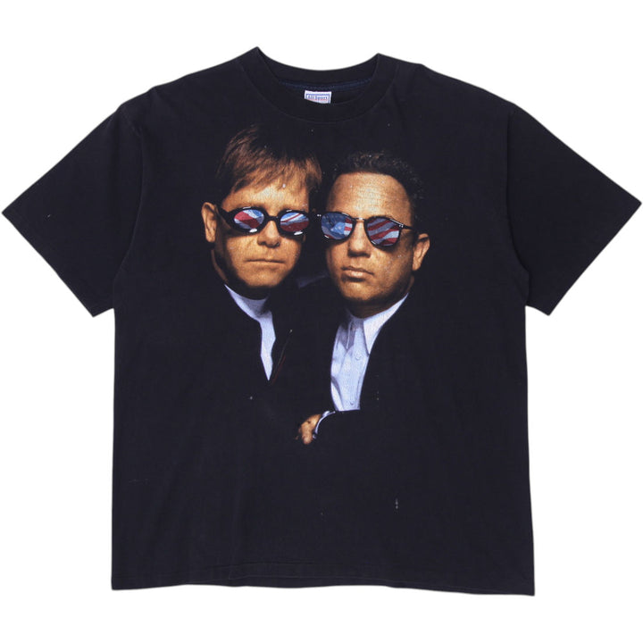 Vintage 1995 Elton John & Billy Joel Spring Tour T-Shirt Made in USA Size XL | Migration_T-Shirts | Fashion Rerun